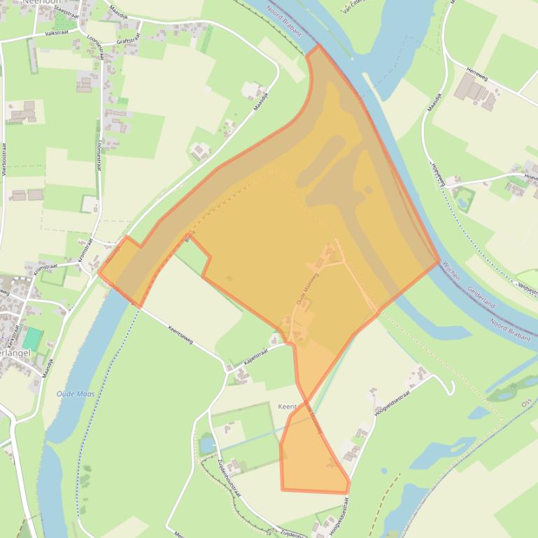 Kaart van postcodegebied 5359NC.