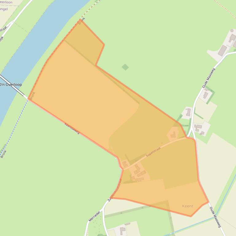 Kaart van postcodegebied 5359ND.