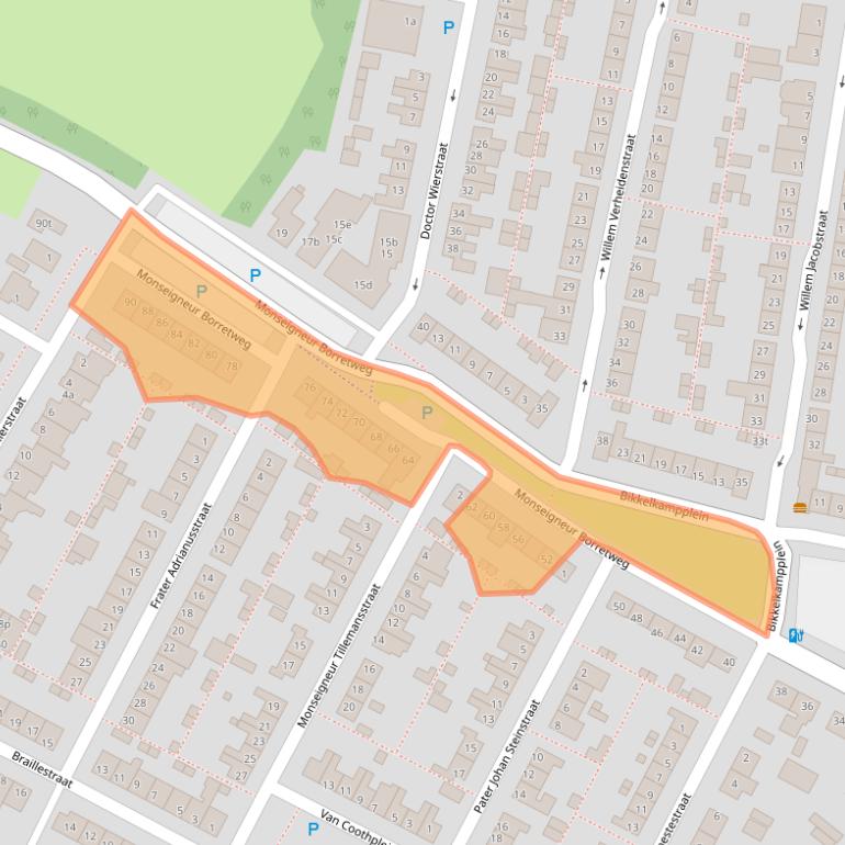 Kaart van postcodegebied 5361AV.