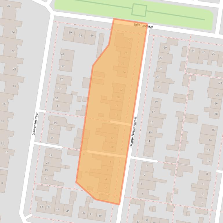Kaart van postcodegebied 5361CH.