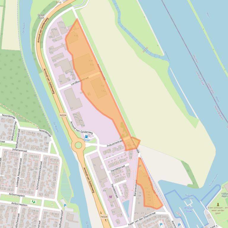 Kaart van postcodegebied 5361CR.