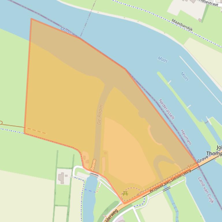 Kaart van postcodegebied 5361CS.