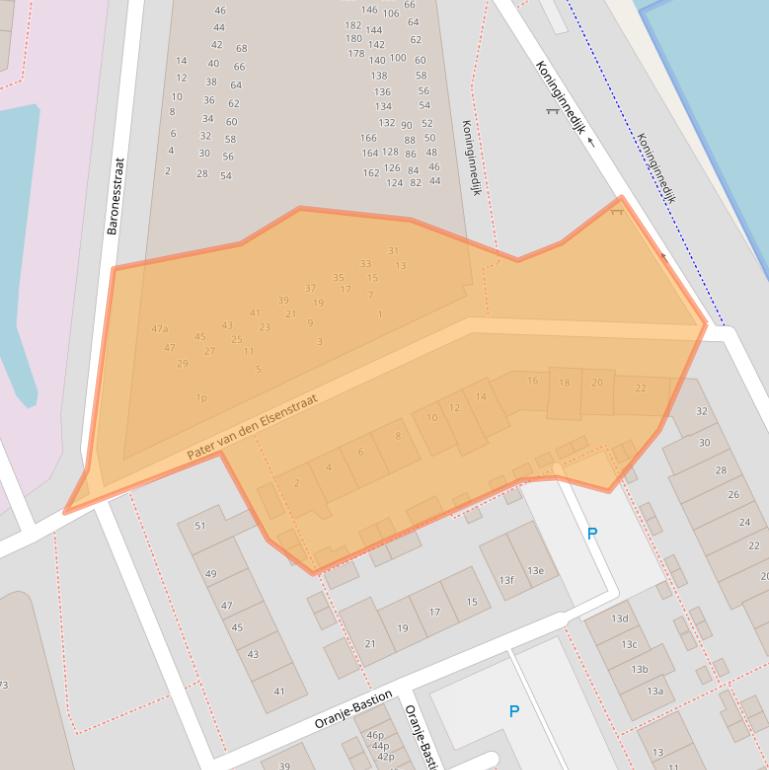 Kaart van postcodegebied 5361EC.