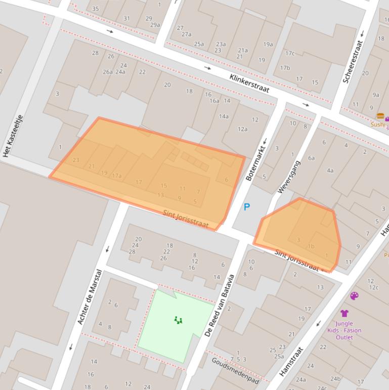Kaart van postcodegebied 5361HC.