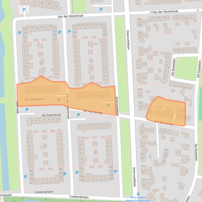 Kaart van postcodegebied 5361JL.