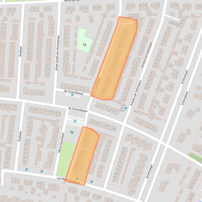Kaart van postcodegebied 5361LB.