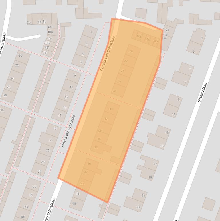 Kaart van postcodegebied 5361LE.