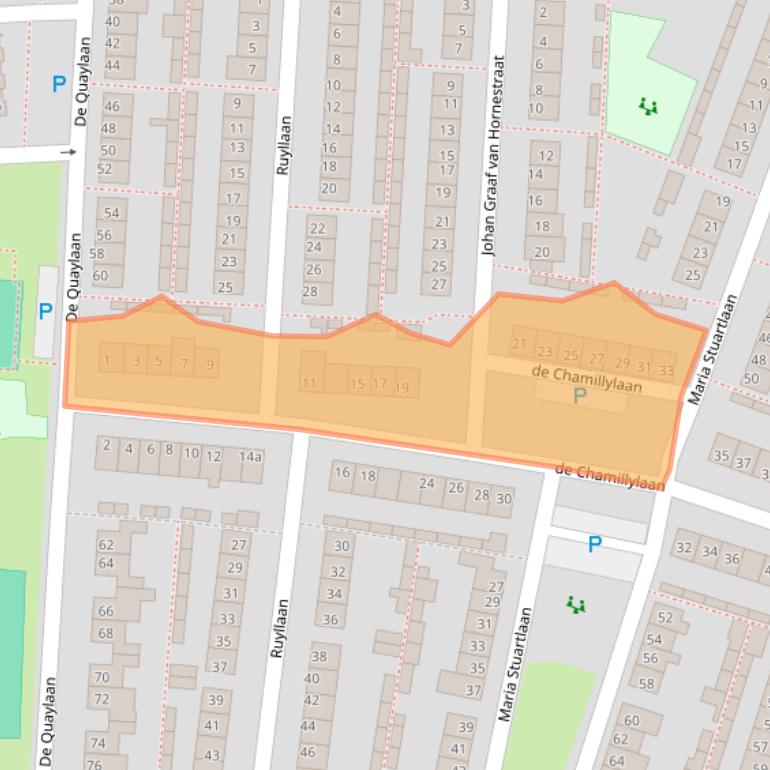Kaart van postcodegebied 5361LH.