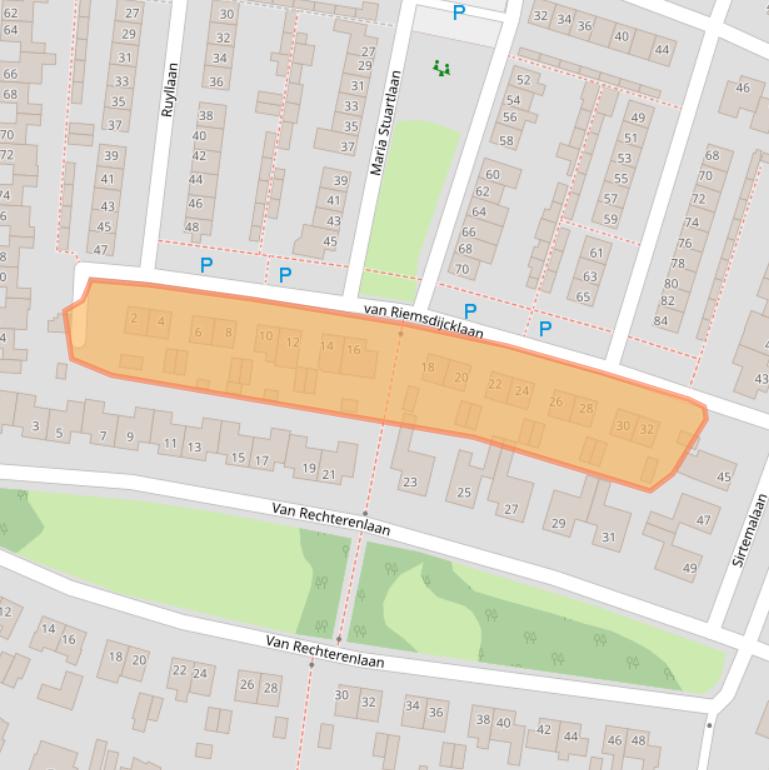 Kaart van postcodegebied 5361LL.