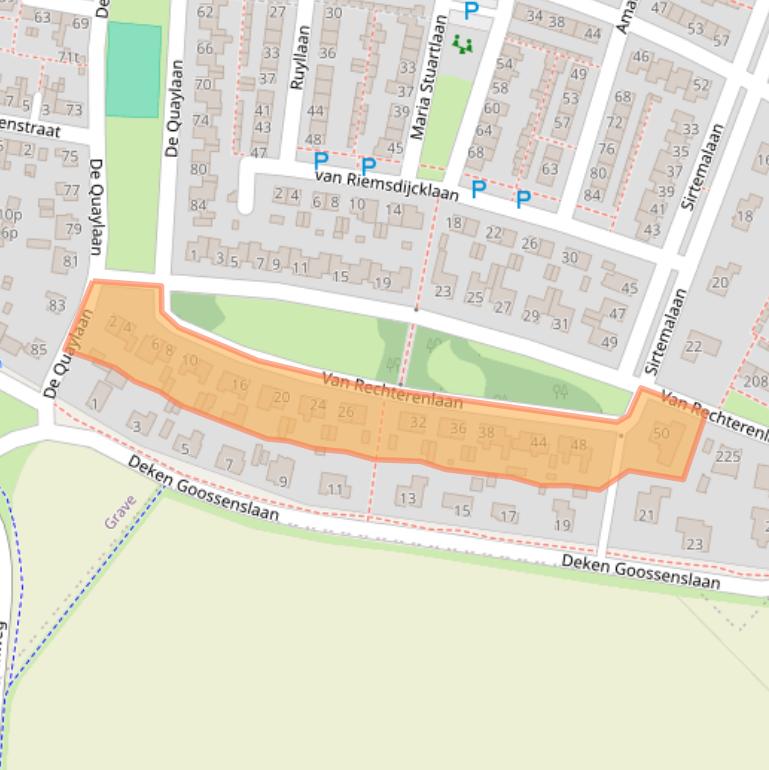 Kaart van postcodegebied 5361LR.