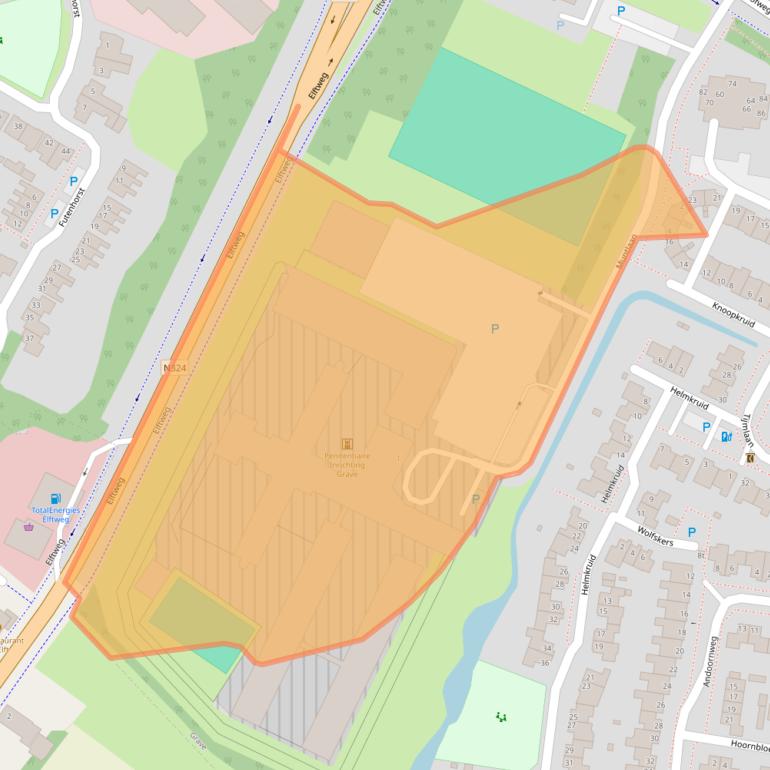 Kaart van postcodegebied 5361ME.