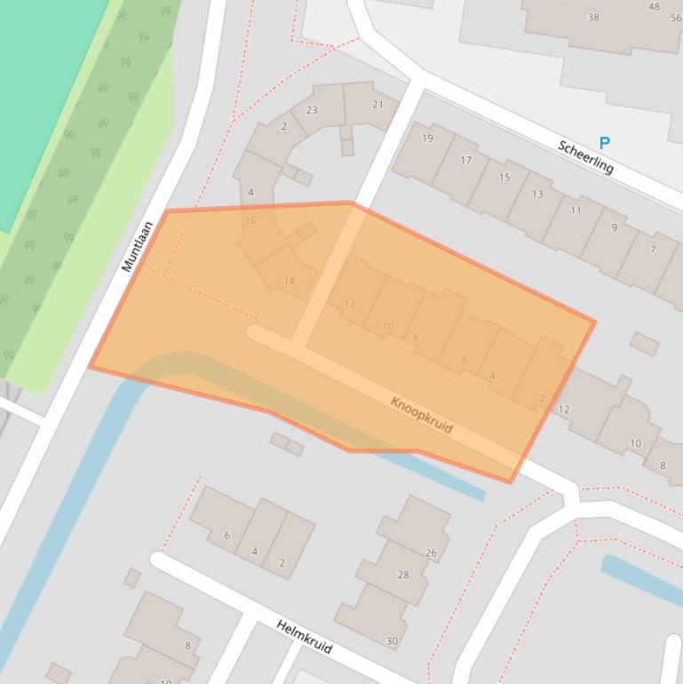 Kaart van postcodegebied 5361MK.