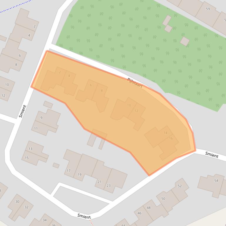 Kaart van postcodegebied 5361SB.