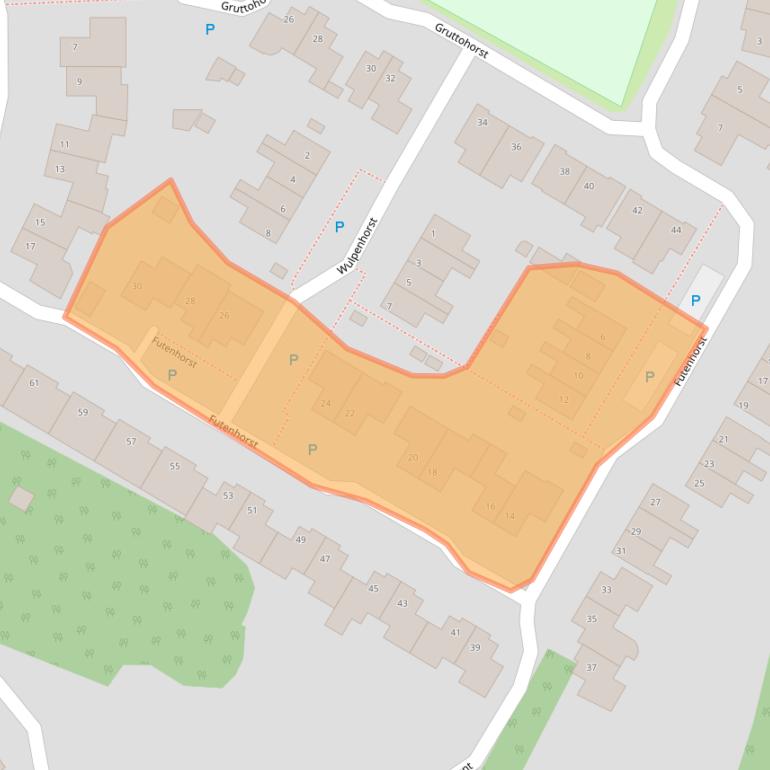 Kaart van postcodegebied 5361SG.