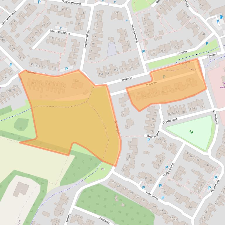 Kaart van postcodegebied 5361TH.