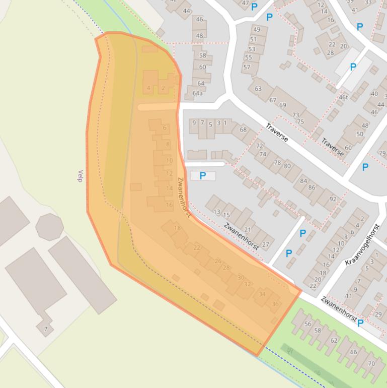 Kaart van postcodegebied 5361TN.