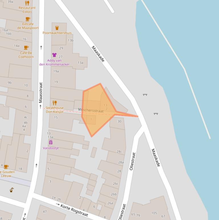 Kaart van postcodegebied 5361WZ.