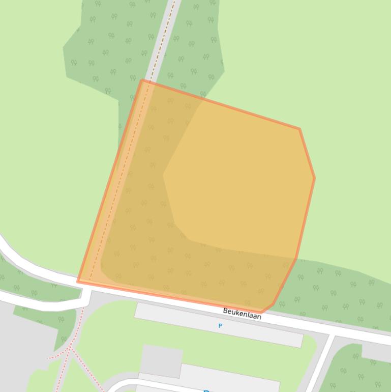 Kaart van postcodegebied 5363RE.