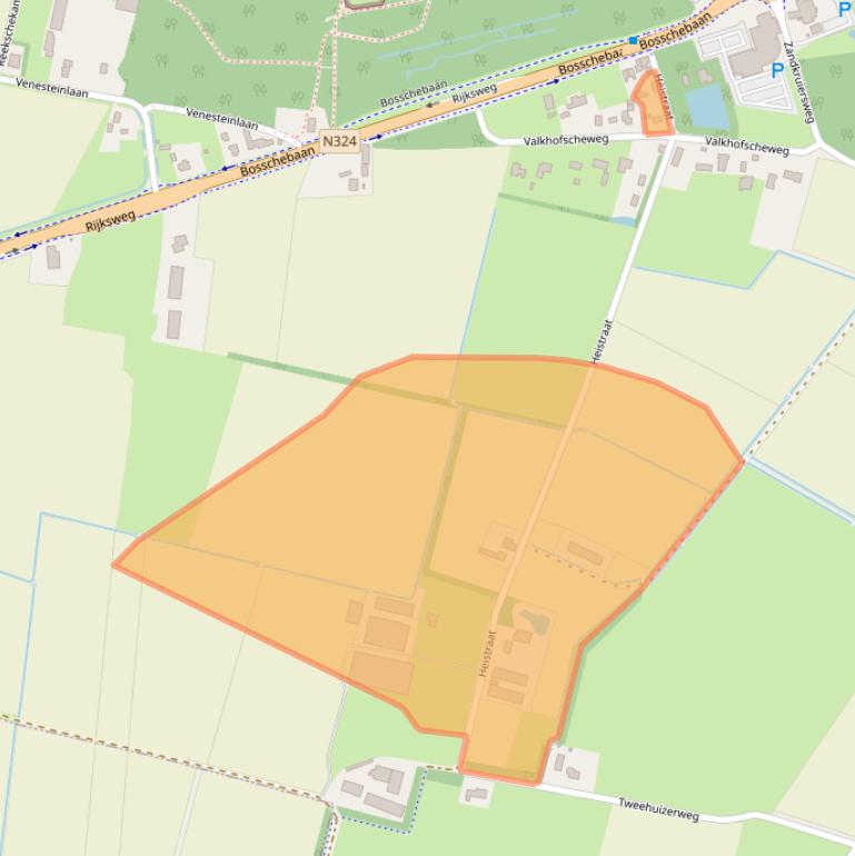 Kaart van postcodegebied 5363SJ.