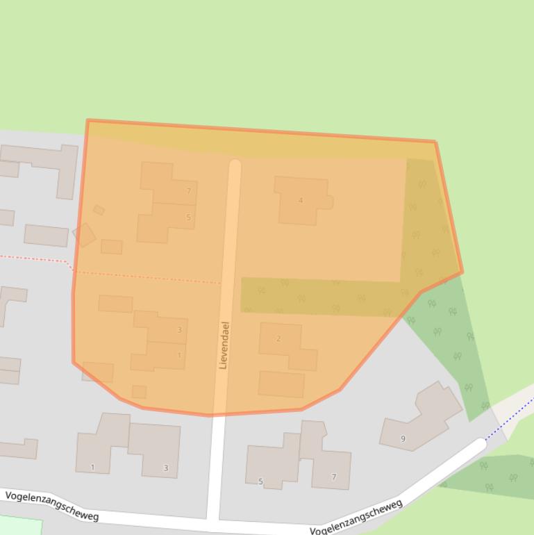 Kaart van postcodegebied 5363VG.