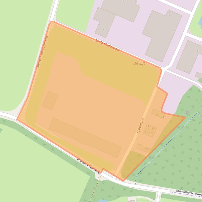 Kaart van postcodegebied 5363VS.