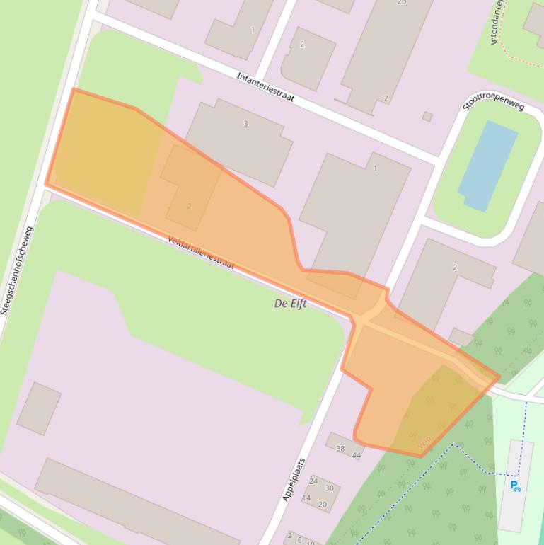 Kaart van postcodegebied 5363VT.