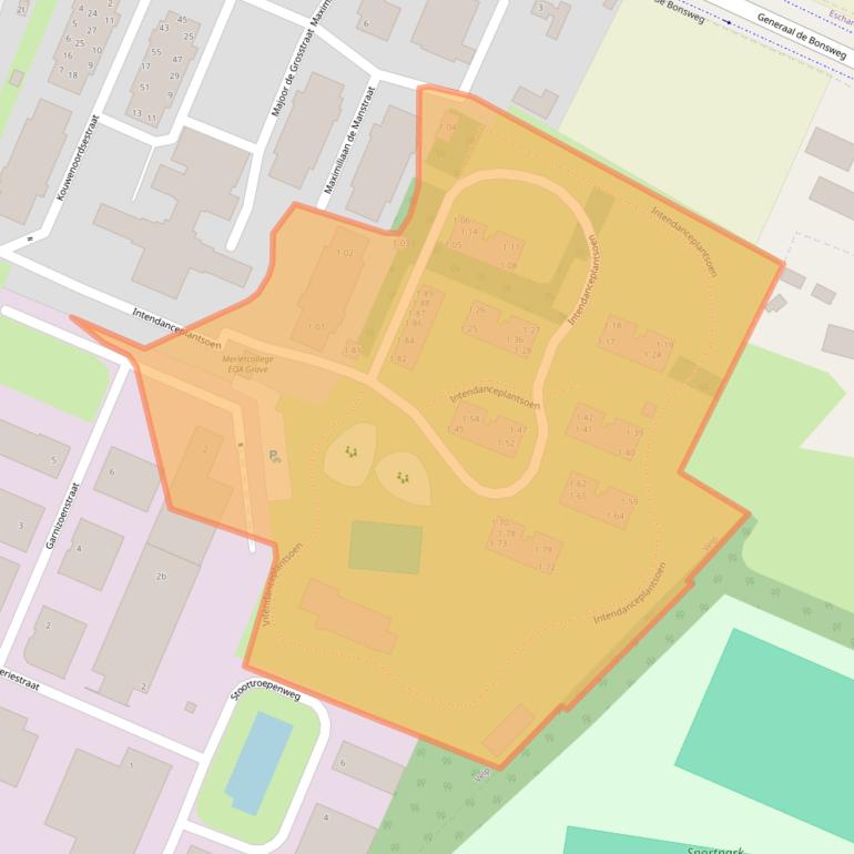 Kaart van postcodegebied 5363VZ.