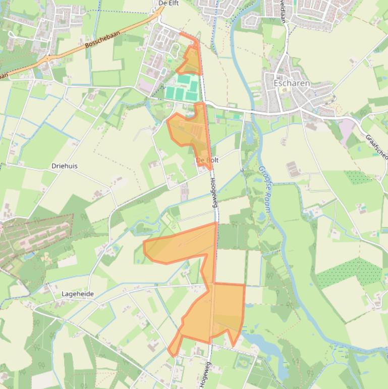 Kaart van postcodegebied 5364NK.