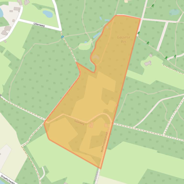 Kaart van postcodegebied 5364PE.