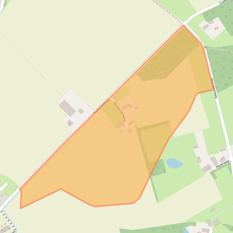 Kaart van postcodegebied 5364PL.