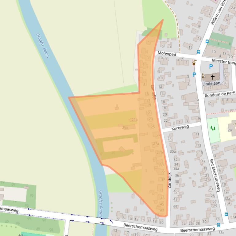 Kaart van postcodegebied 5364PW.