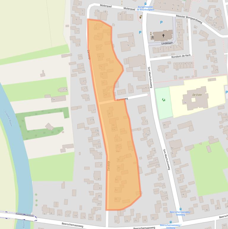 Kaart van postcodegebied 5364PX.