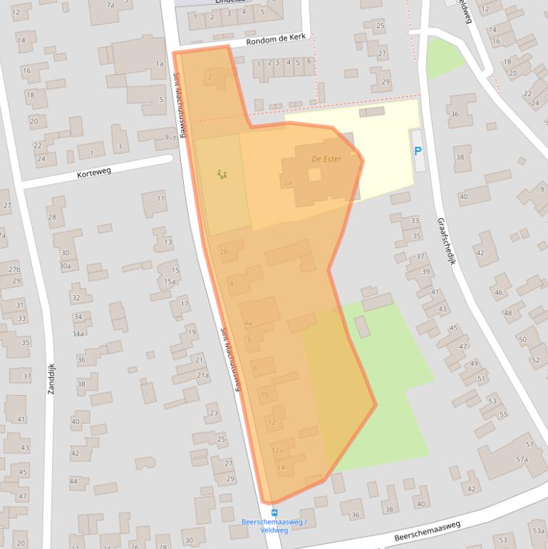 Kaart van postcodegebied 5364RB.