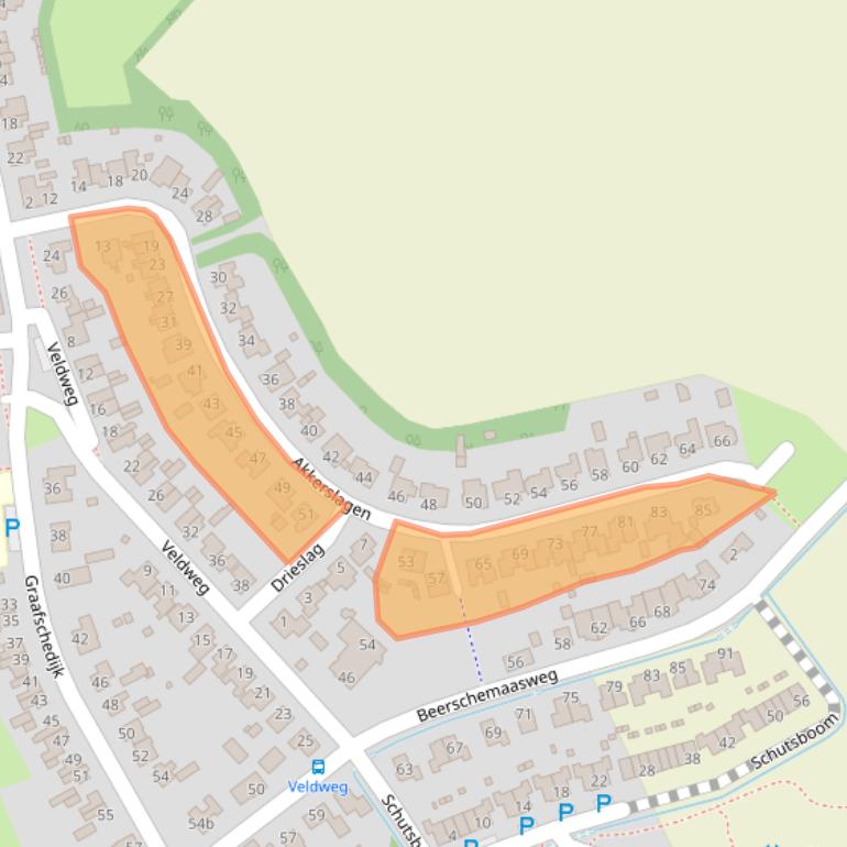 Kaart van postcodegebied 5364RG.