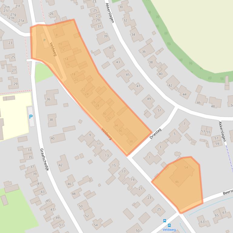 Kaart van postcodegebied 5364RJ.