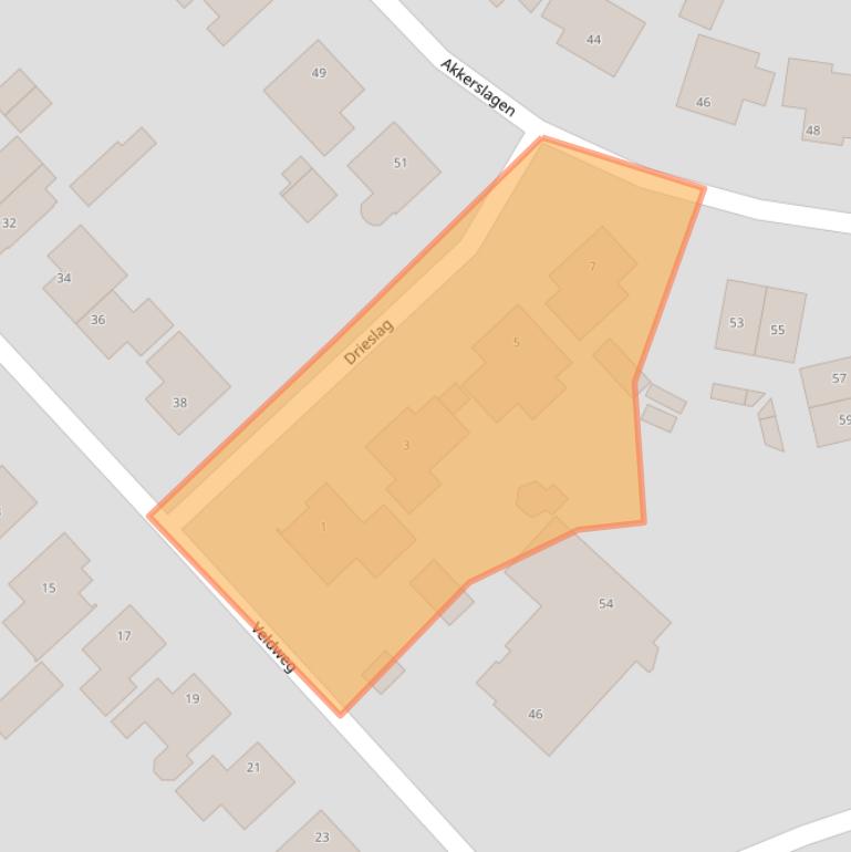 Kaart van postcodegebied 5364RK.