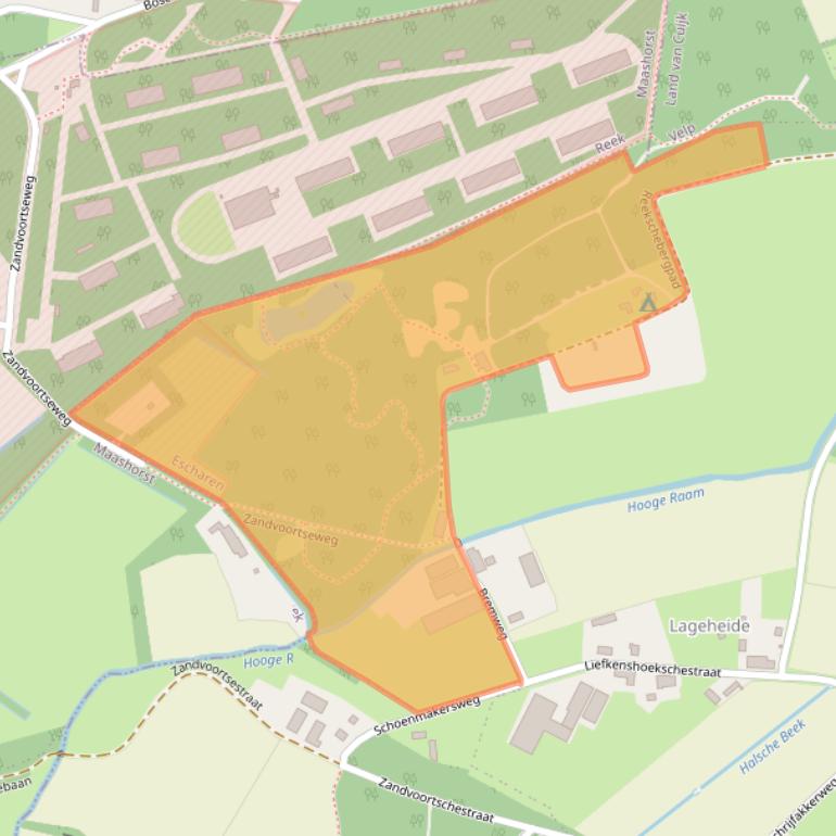 Kaart van postcodegebied 5364TZ.