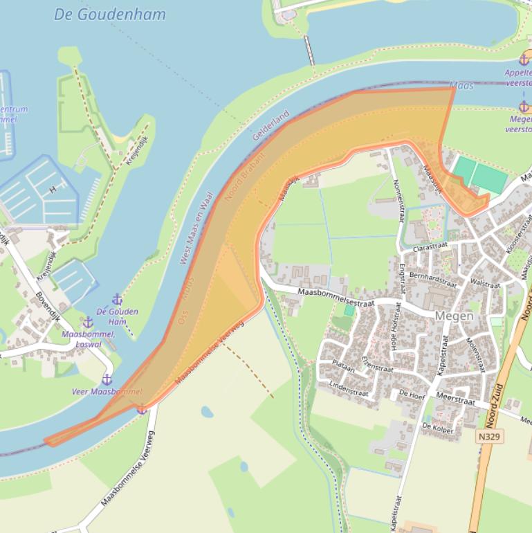 Kaart van postcodegebied 5366AB.