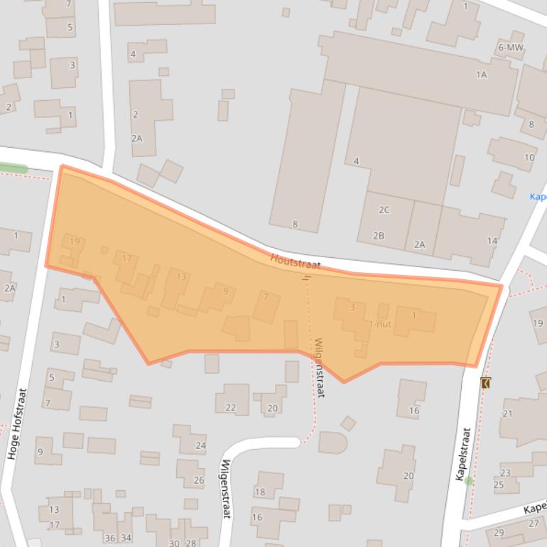 Kaart van postcodegebied 5366AP.