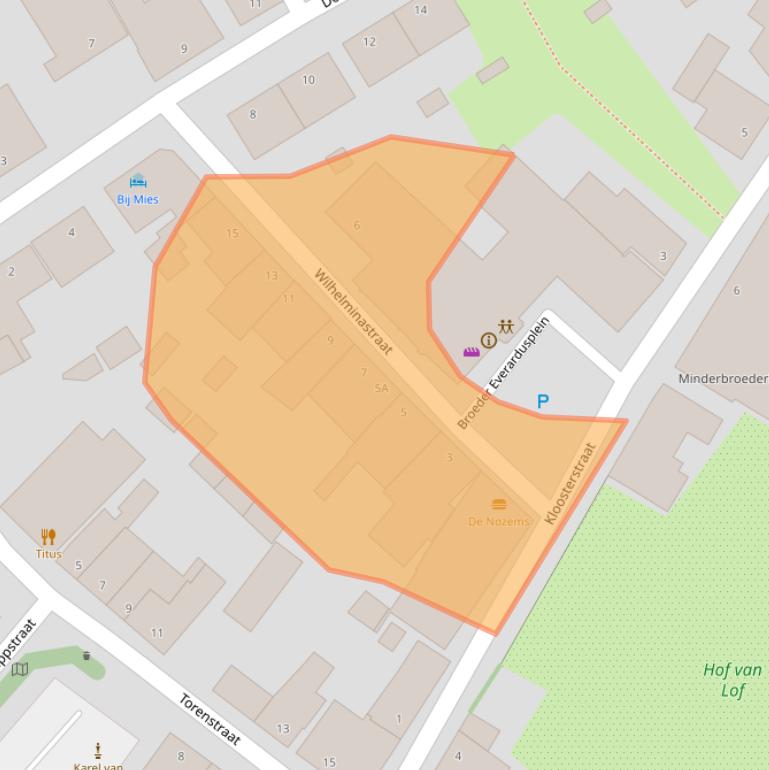 Kaart van postcodegebied 5366BD.