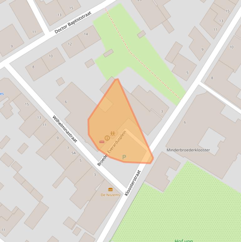 Kaart van postcodegebied 5366BE.