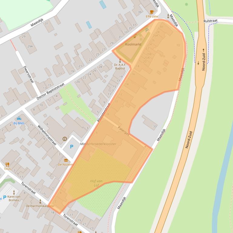 Kaart van postcodegebied 5366BH.