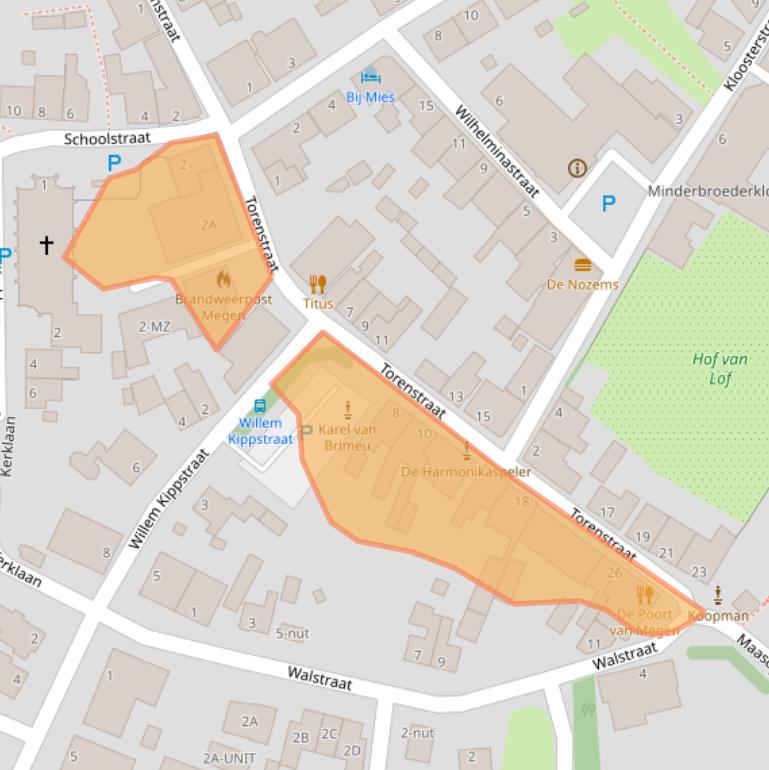 Kaart van postcodegebied 5366BK.