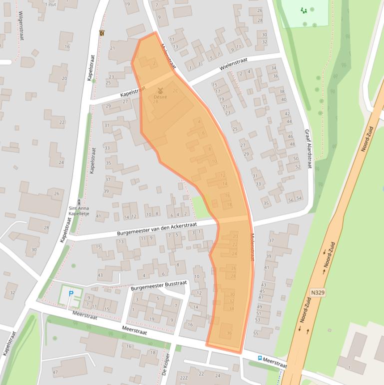 Kaart van postcodegebied 5366BV.