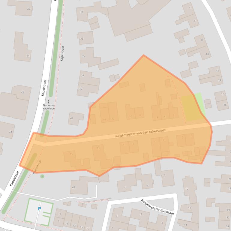 Kaart van postcodegebied 5366BW.