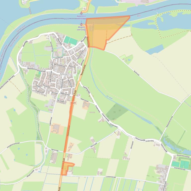 Kaart van postcodegebied 5366KD.