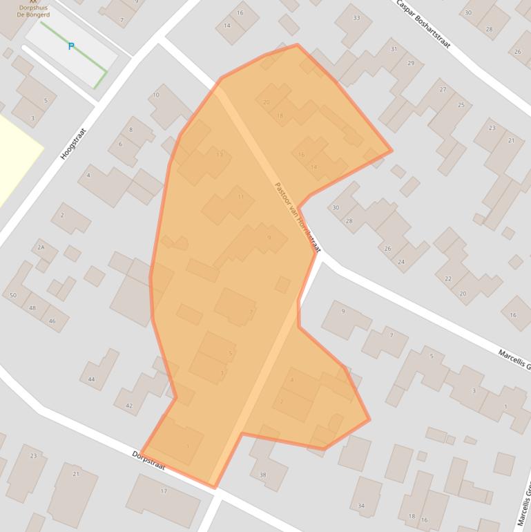 Kaart van postcodegebied 5367AJ.