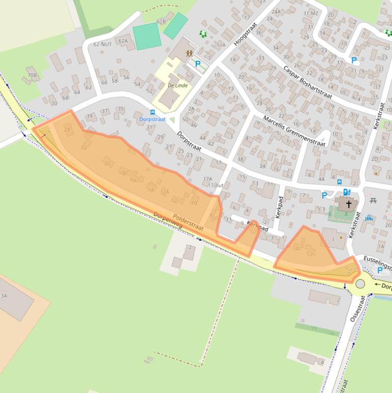 Kaart van postcodegebied 5367AT.