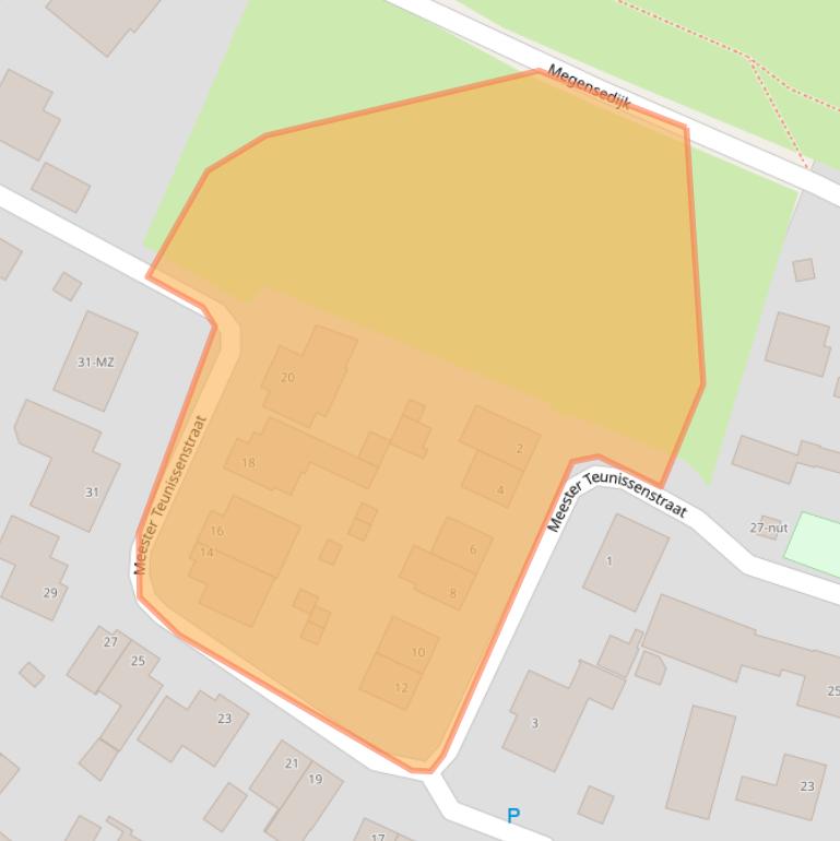 Kaart van postcodegebied 5367AX.