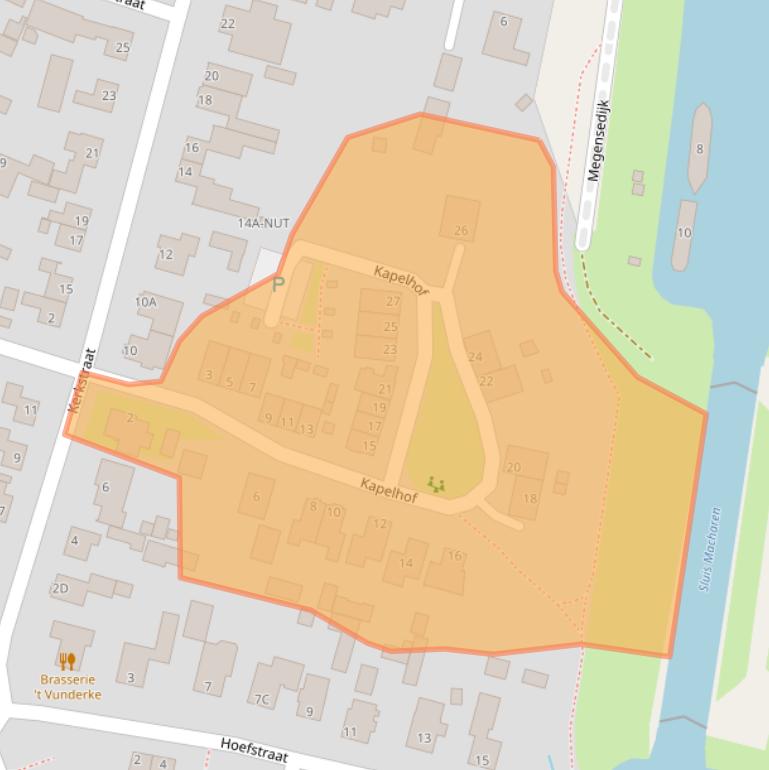 Kaart van postcodegebied 5367AZ.